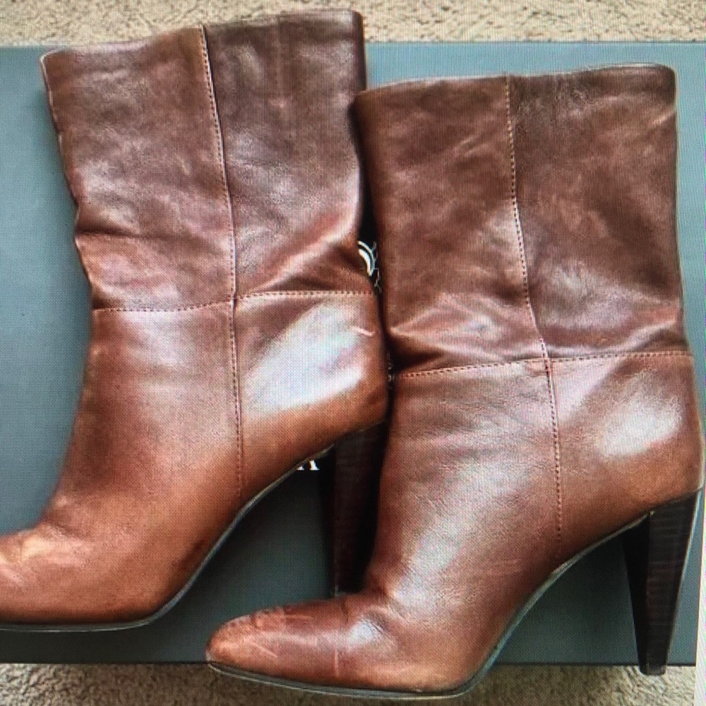 Brown Leather Women's Boots